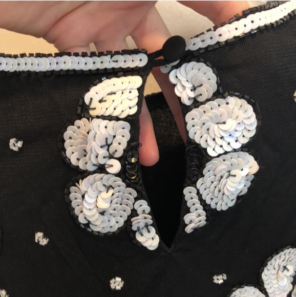 ASOS Sequin Flower Top - Picture 3 of 8